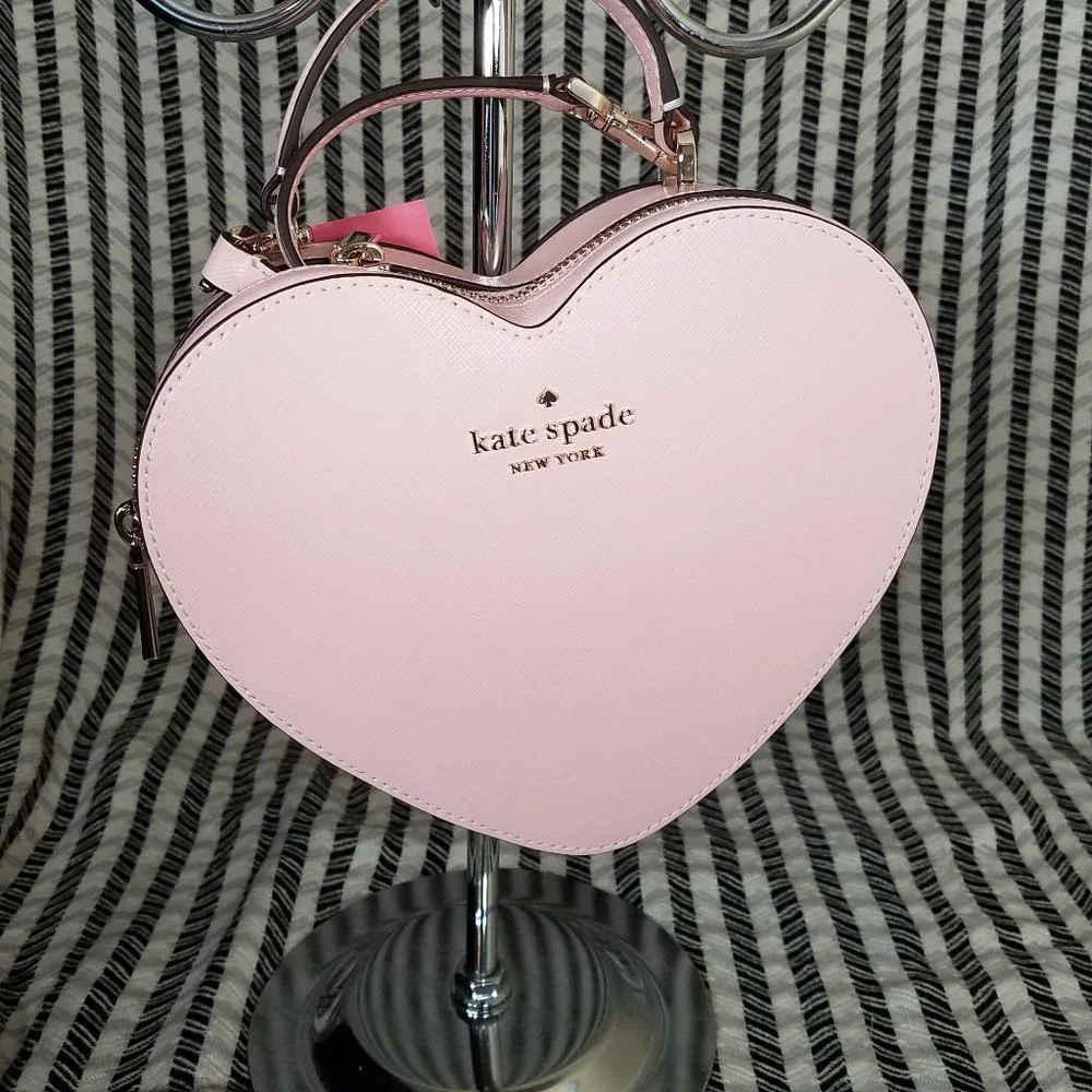 MAKE A REASONABLE OFFER chalk pink kate spade love shack crossbody new with tag - Picture 4 of 5